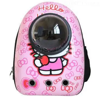 Модные космическая капсула рюкзак с окошком вентилируемые переноска для животных кошка маленькая собака супер прочная дорожная сумка с держатель для бутылок - Цвет: 2