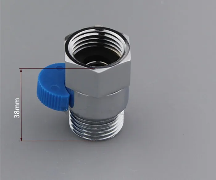 Латунь Аксессуары для ванной комнаты сквозной Клапан для Насадки для душа/шланг/подогреватель воды 1/" pass Клапаны