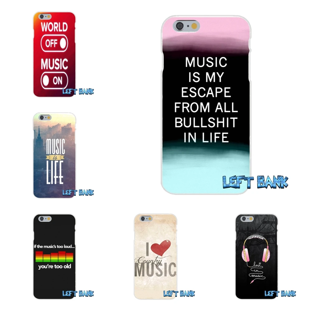 Beste Muziek Bands Note MUZIEK IS LEVEN Slim Siliconen Telefoon Case Voor HTC Een M7 M8 A9 M9 E9 Plus Desire 630 530 626 628 816 820