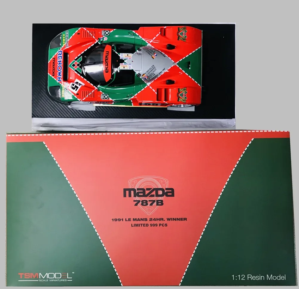 1:12 Смола Модель Limited 1991 Mazada 787B #55 Ле Ман 24 часа. Коллекция моделей автомобилей Winner TSM151201