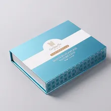 Индивидуальные Ленты закрытие Роскошная подарочная бумага коробка упаковка, сделано Роскошная подарочная бумага мыло коробка упаковка- PX10468