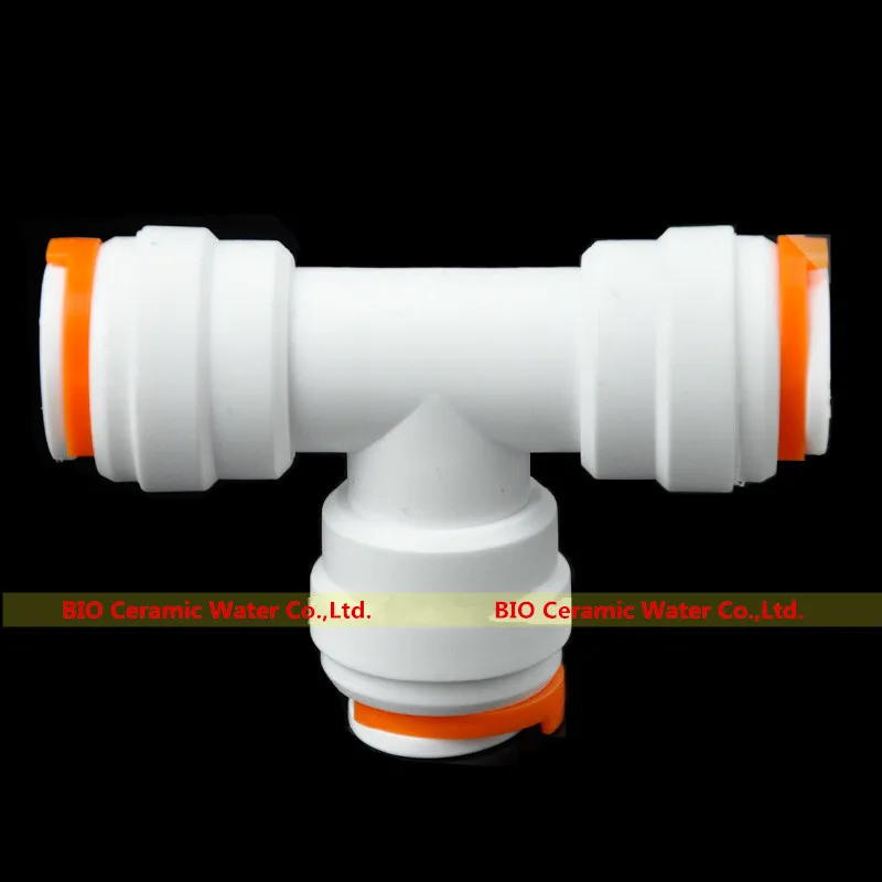 

5PCS/lot Equal Tee Push Fit Quick Connector Fittings 1/2" OD Tube * 1/2" OD * 1/2" OD For Aquarium RO Water System