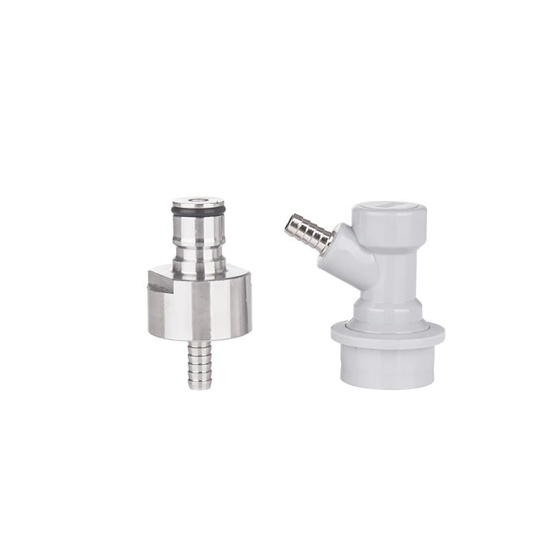 

Stainless carbonator Cap & Corney Corny cornelius keg - Gas Ball Lock Disconnect - 1/4"Barb