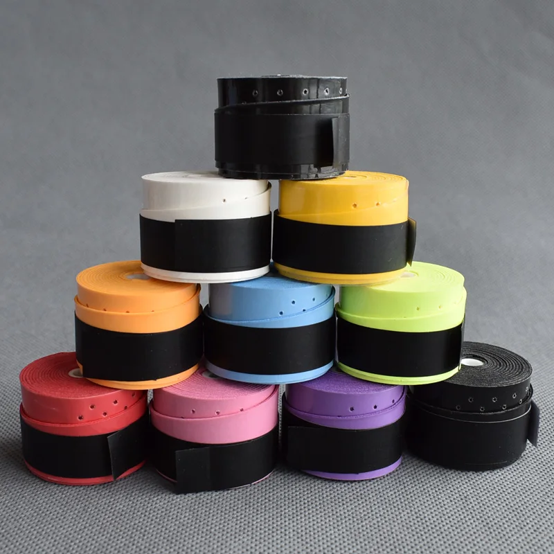 

10pcs Various Colors Tennis Racket Viscous Overgrip Badminton Racquet Over Grips with Ventilation holes