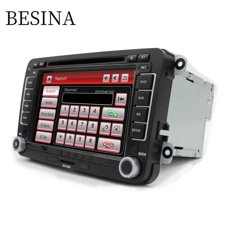 Besina 7 дюймов 2 din Автомобильный dvd плеер для Volkswagen VW Passat POLO GOLF Skoda Seat Leon gps навигация