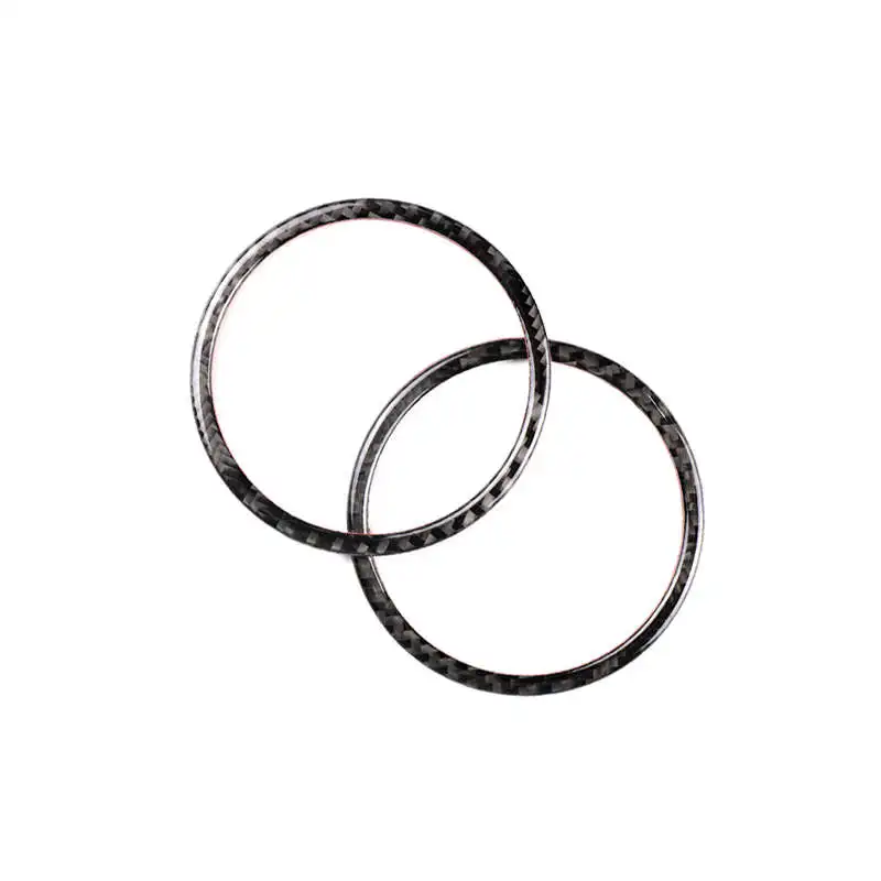 

Carbon Fiber Car Door Speaker Decorative Circle Sticker Loudspeaker Trim Car Styling For Bmw E90 320I 325I E84 X1 Accessories