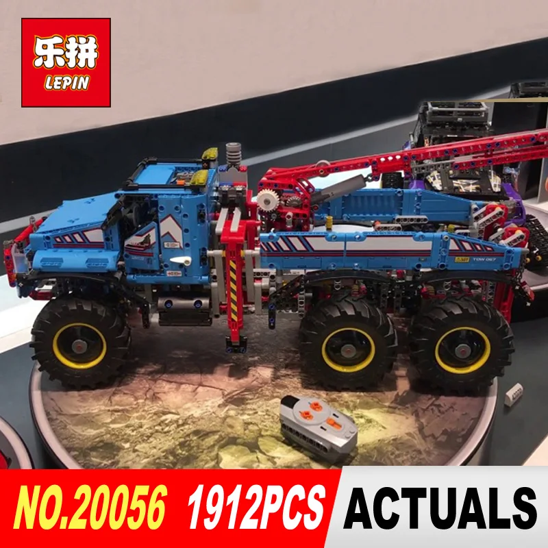 

Lepin 20056 1912Pcs Technic Series The Ultimate All Terrain Remote Control Truck Set Building Blocks Bricks Toys Model 42070