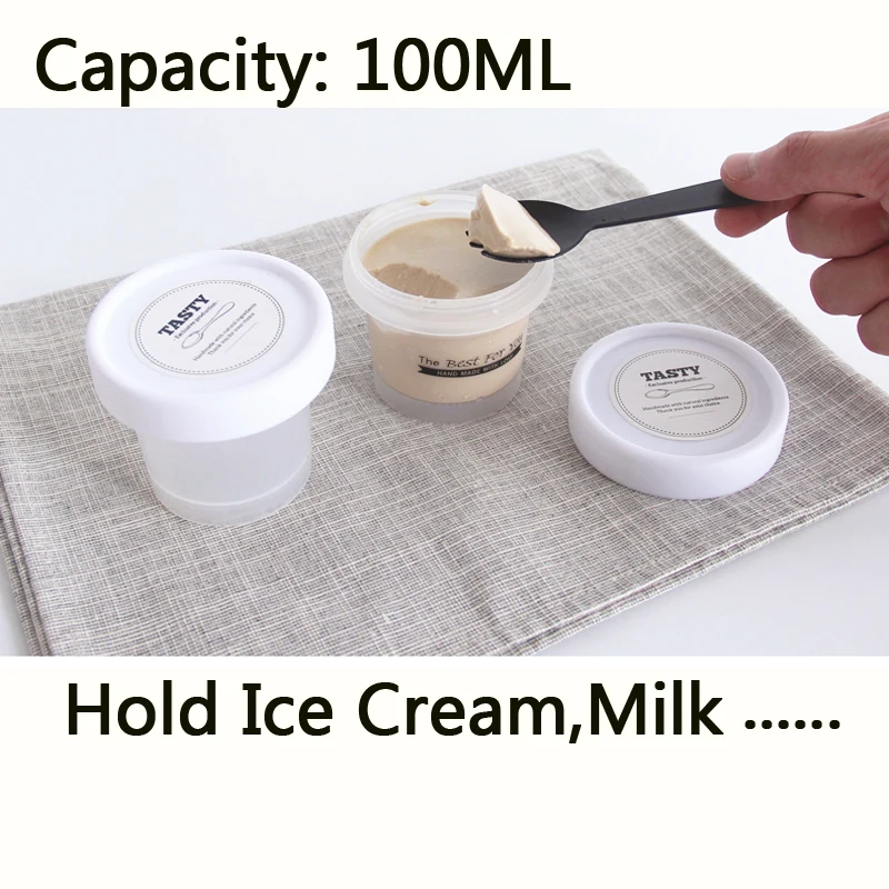 

20 set 100ML Plastic pudding Cups ice cream cake containers drinking Boxes Milk packaging cookie Yogurt Bottles with spoon lids