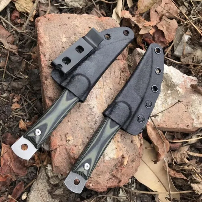 EDC Мини нож с фиксированным лезвием тактический нож D2 Сталь G10 Открытый Прямые ножи самообороны инструменты для кемпинга охотничьи ножи инструменты
