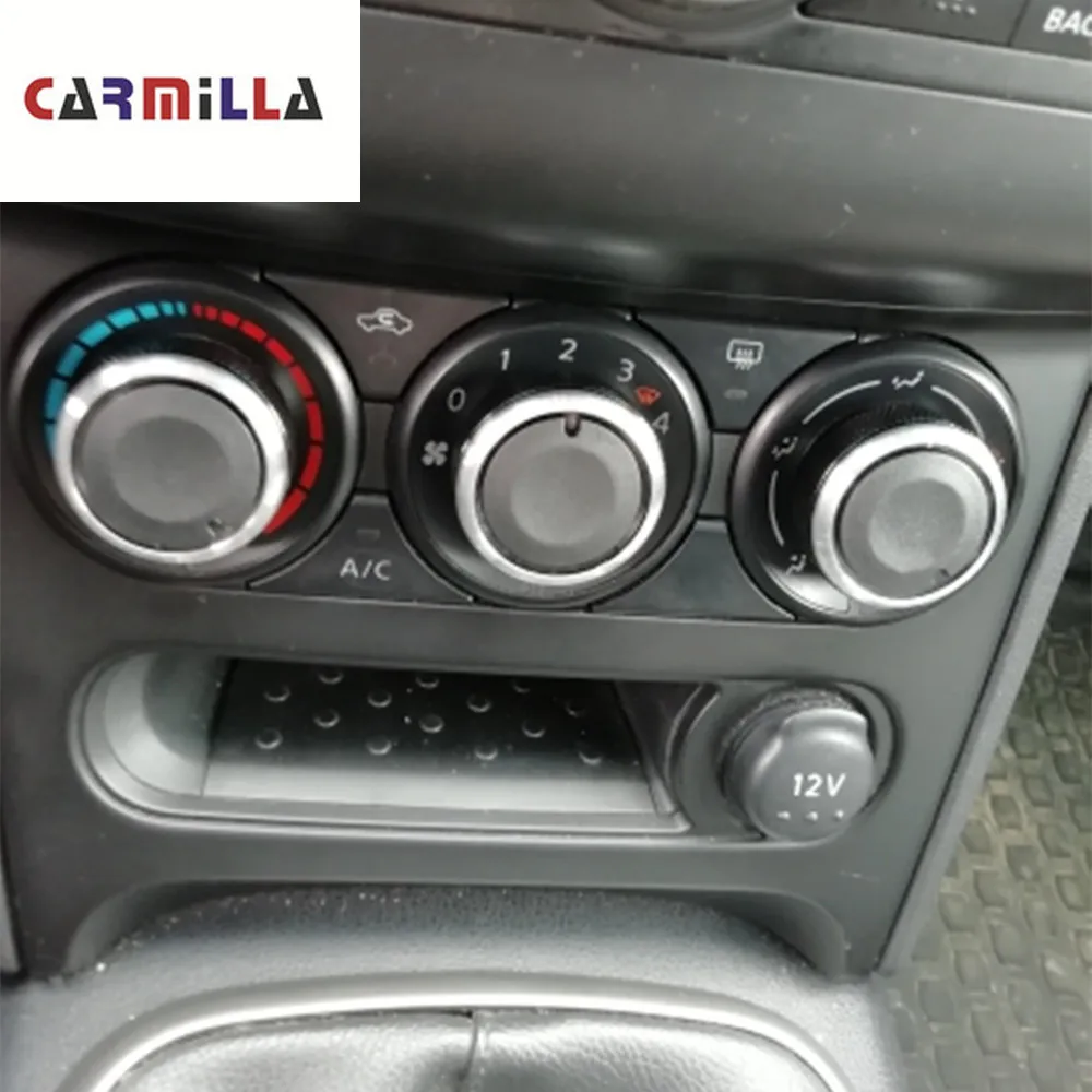 

Air Conditioning Knob Fit for Nissan Qashqai 2012 Aluminum Alloy 3pcs/set AC Knob Heat Control Switch Button Knob Car Styling