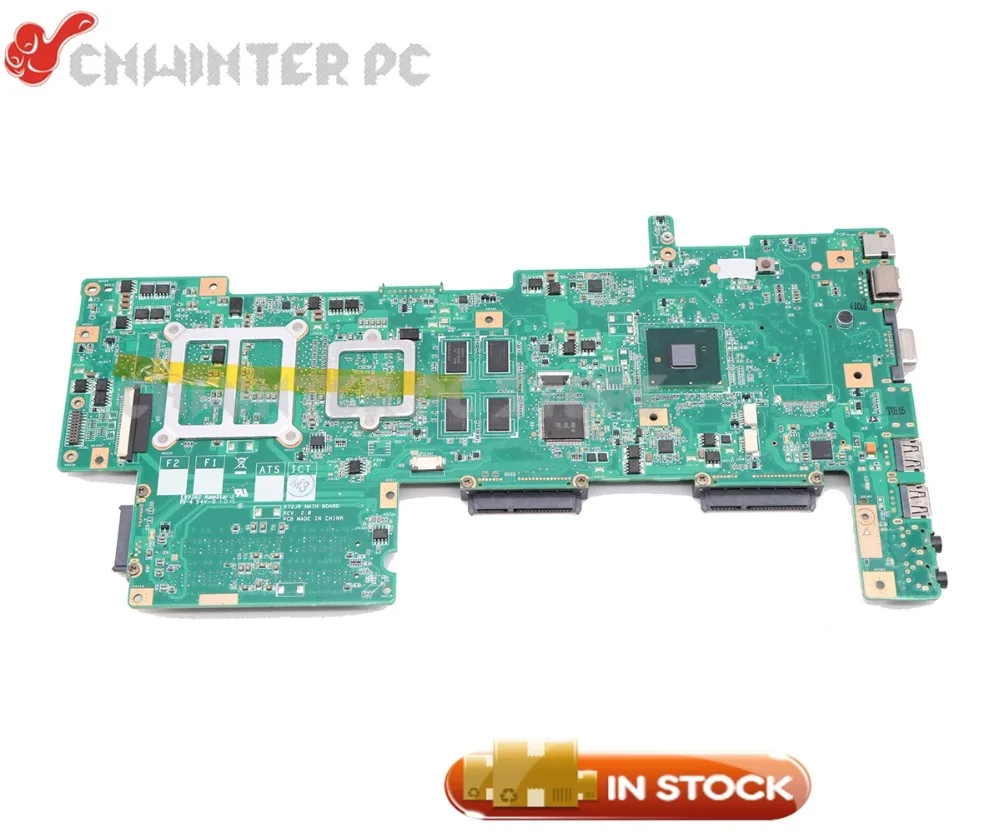 NOKOTION Laptop Motherboard For Asus K72JR K72JK K72JU K72JT Main Board HM55 DDR3 HD5470 1GB Free cpu