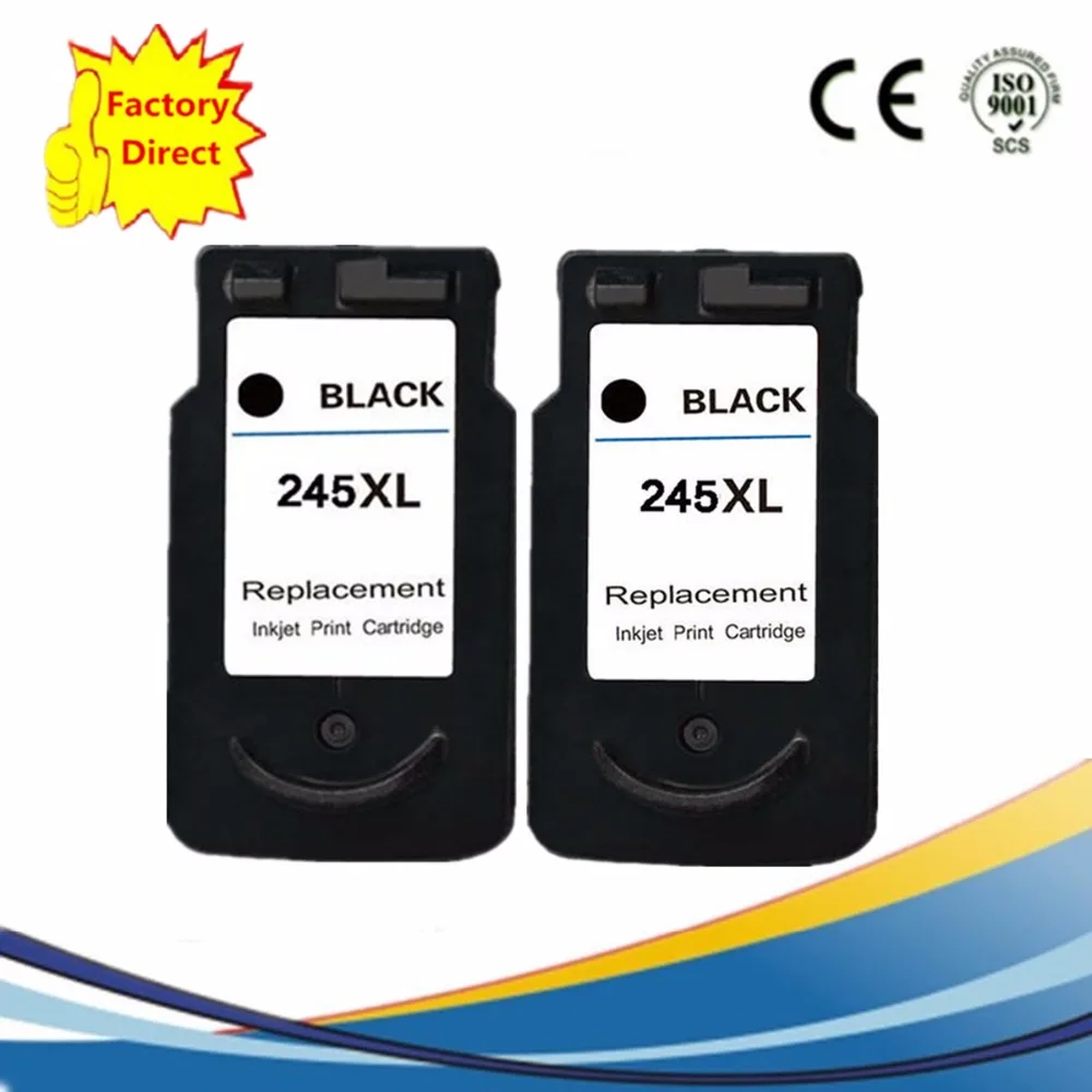 

2PK CANON PIXMA PG 245XL COMPATIBLE PG-245 INK CARTRIDGE FOR MG2420 MG2520 MG2920 MG2922 MG2924 PRINTER