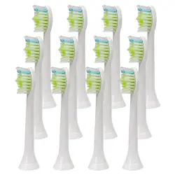 12 шт. головки для замены зубной щетки электрические зубные щётки головки для Philips Sonicare DiamondClean, FlexCare, HealthyWhite, эссенция +