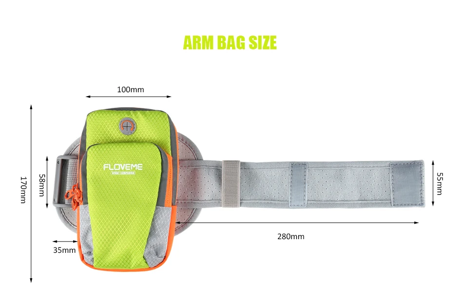 Universal Phone Arm Band Cloth Gym Running For iPhone X 8 7 6S Plus Sport Armband Outdoor Mobile Phone Bag Case Pouch (12)