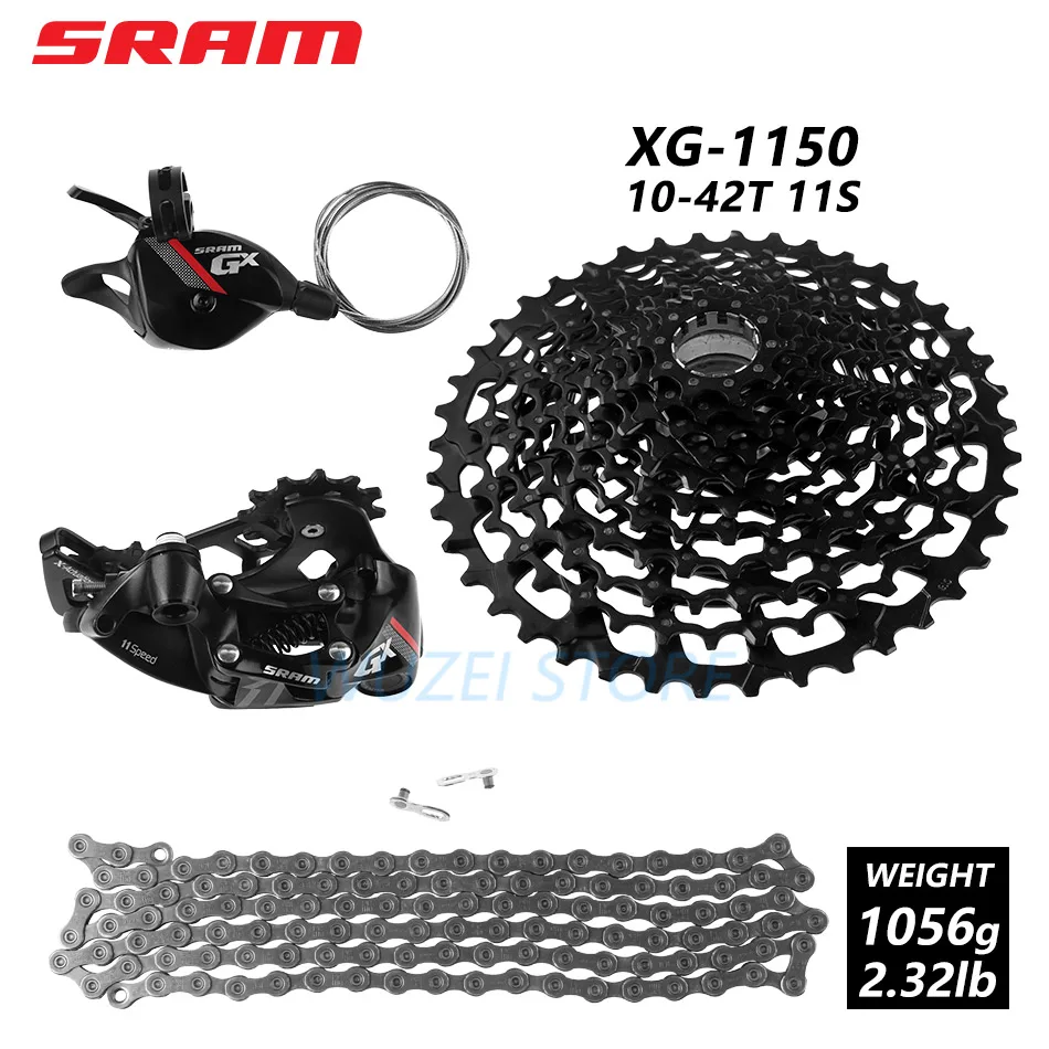 SRAM GX NX 11 скоростной переключатель комплект групп 1x11s задний переключатель триггерный переключатель передач PG1130 11-42T XG1150 10-42T маховик цепи костюм - Цвет: NO.5 GX red 1150