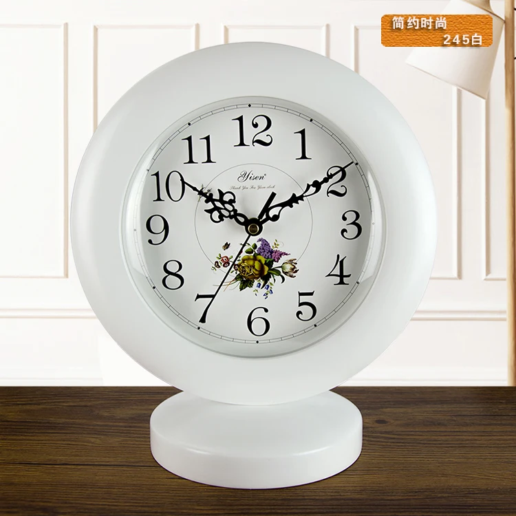 

Contemporary and contracted style desk clock, the sitting room quiet table clock, wooden decorative wall clock.