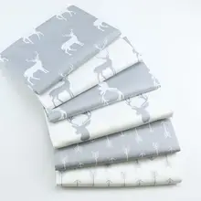 DIY лоскутное шитье подушки детское платье постельные принадлежности украшения серый розовый мультфильм олень стрела саржа хлопчатобумажная ткань по метрам