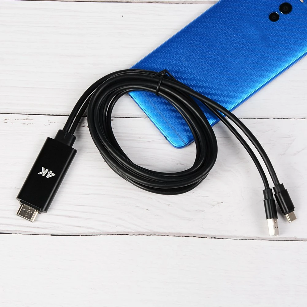 Эфвк USB 3,1 Тип C телефон к HDMI ТВ/HD ТВ видео кабель для samsung Galaxy S8 S9 плюс