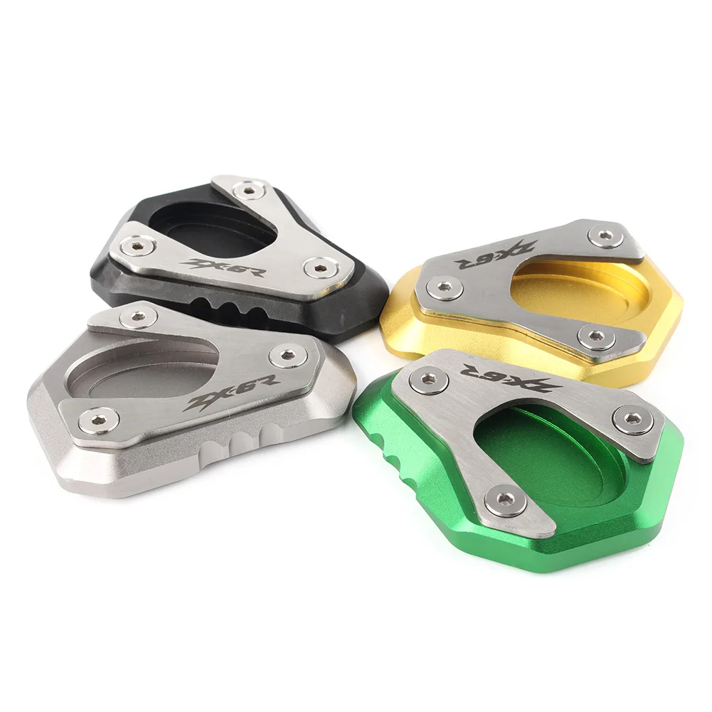 CNC Kickstand боковая стойка расширения пластины площадка для увеличения для Kawasaki ZX-6R ZX6R 2009- и ниндзя 636 2013