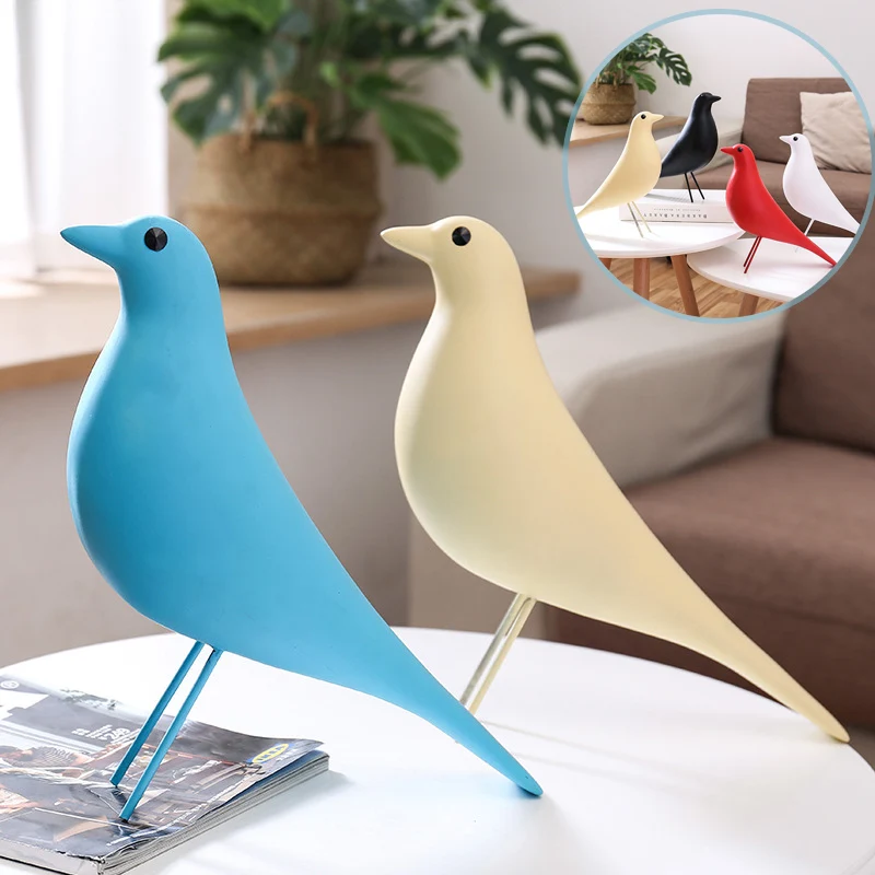

Retro Resin Peace Bird House Desk Ornament Office Arts Home Decor LBShipping