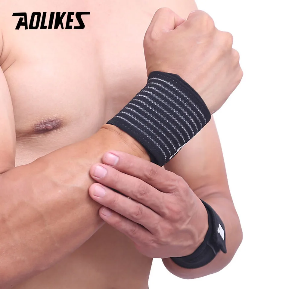 1 Pcs 40cm wrist band men women elastic bandage for hand wrist strap wrap fitness wristband sport gym support protector