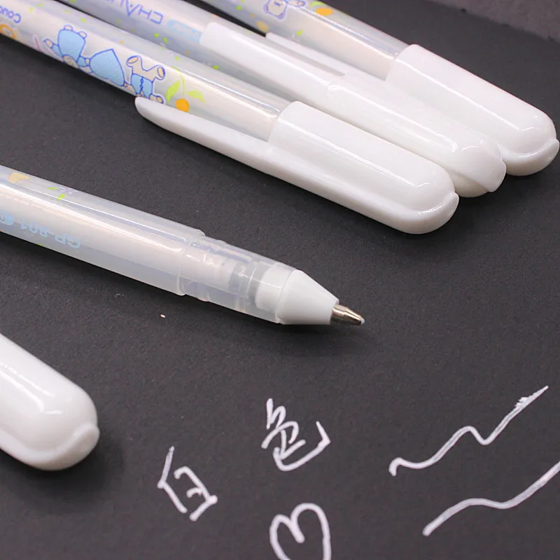 3 шт 0,8 мм белые чернила Маркер ручки товары для рукоделия живопись гелевая ручка Милая ручка подарок для детей канцелярские принадлежности офисные Обучающие школьные принадлежности