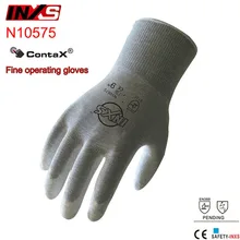SAFETY-INXS N10575 тонкие рабочие перчатки из углеродного волокна+ ПУ покрытие антистатические перчатки рабочие перчатки
