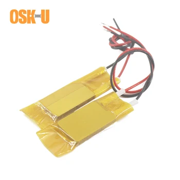 

2PCS 12V Thermostatic PTC Heating Element 30x24x3mm 60/180/140/230 Degree Insulated Film PTC Heater Plate for Yogurt machine