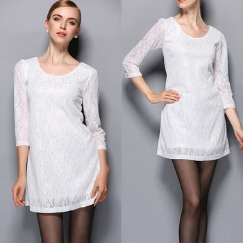 

Women Vintage Summer Slim Fit Cheongsam Evening Party Wedding Lace Floral Dress Casual Ladies Short Mini Dress