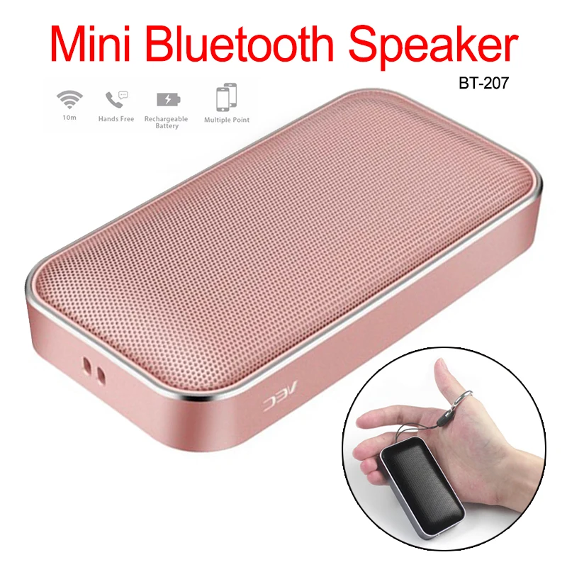 Портативный беспроводной Bluetooth динамик мини маленький металлический