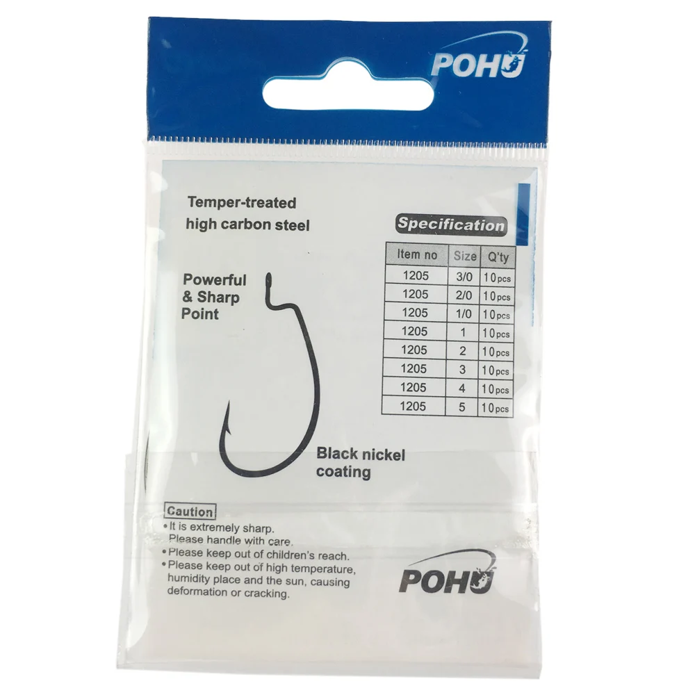 Temper-treated High Carbon Steel Fishing hooks