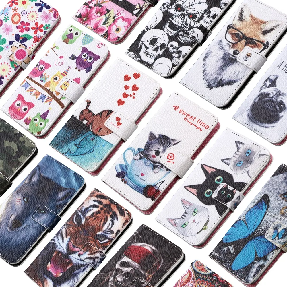GUCOON الكرتون محفظة حافظة لهاتف huawei التصاعدي Y300 Y320 Y330 Y360 4.0 \