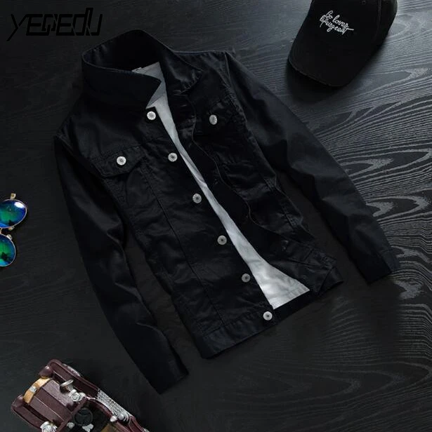 amazing #3403 Spring 2019 Slim Casual Denim Jacket Men Short Windbreaker Bomber Jacket Unisex Jeans Coat Bl