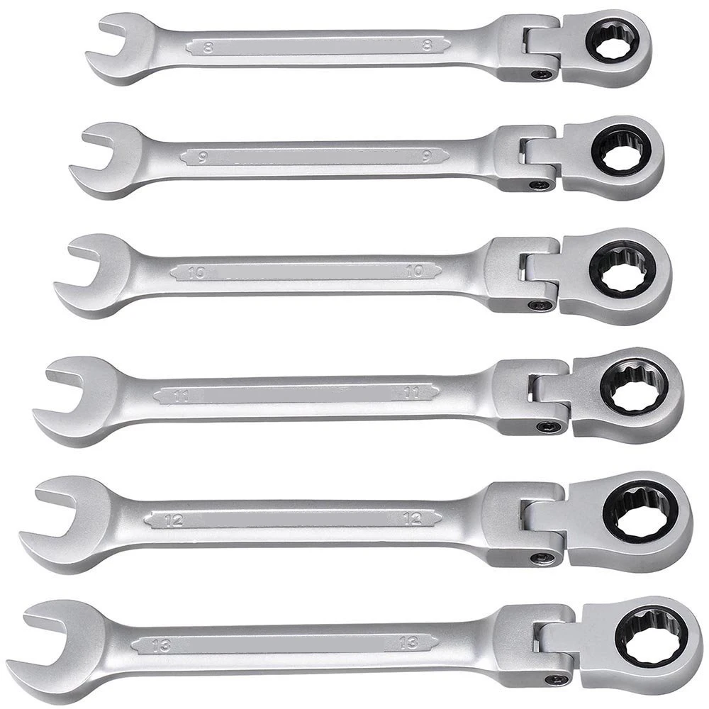 

8-19mm Flexible Head Matt type Ratchet Combination Dual-use Tools Ratchet Wrench
