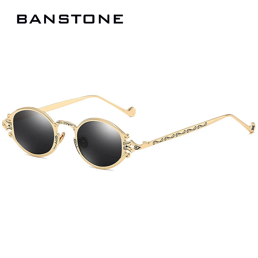 Винтажные классические солнцезащитные очки BANSTONE в готическом стиле стимпанк, в стиле рок, панк, хип-хоп, брендовые дизайнерские солнцезащитные очки Oculos De Sol