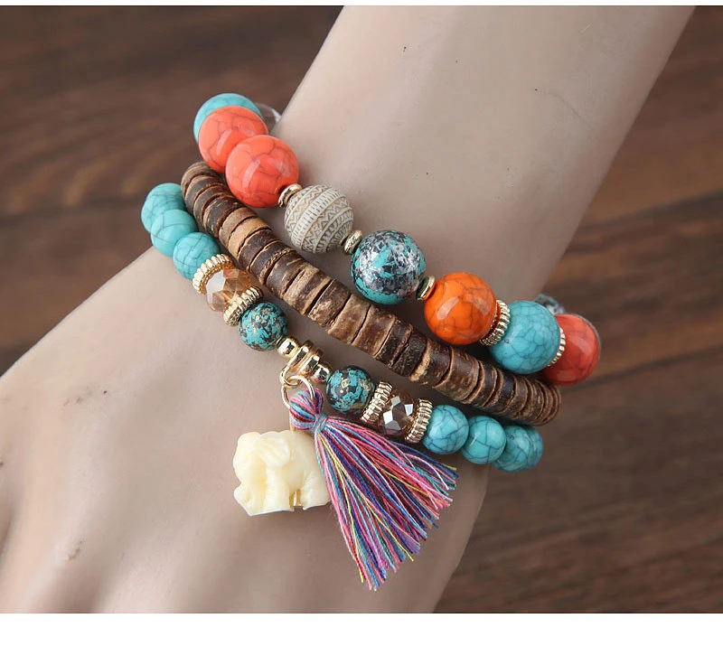 Boho-Vintage-Bohemia-Elephant-Tassel-Charm-Bracelets_09
