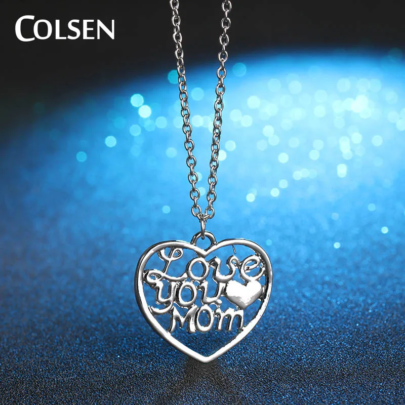 i love my mom necklace