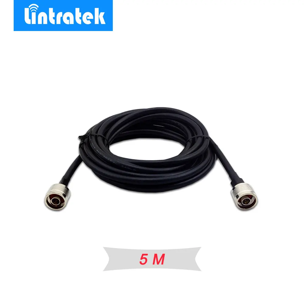 

Wholesales 5 Meters 50ohms Cable Top Quality 5D Coaxial Cable 5m N Male to N male for Signal Repeater Booster and Antennas #