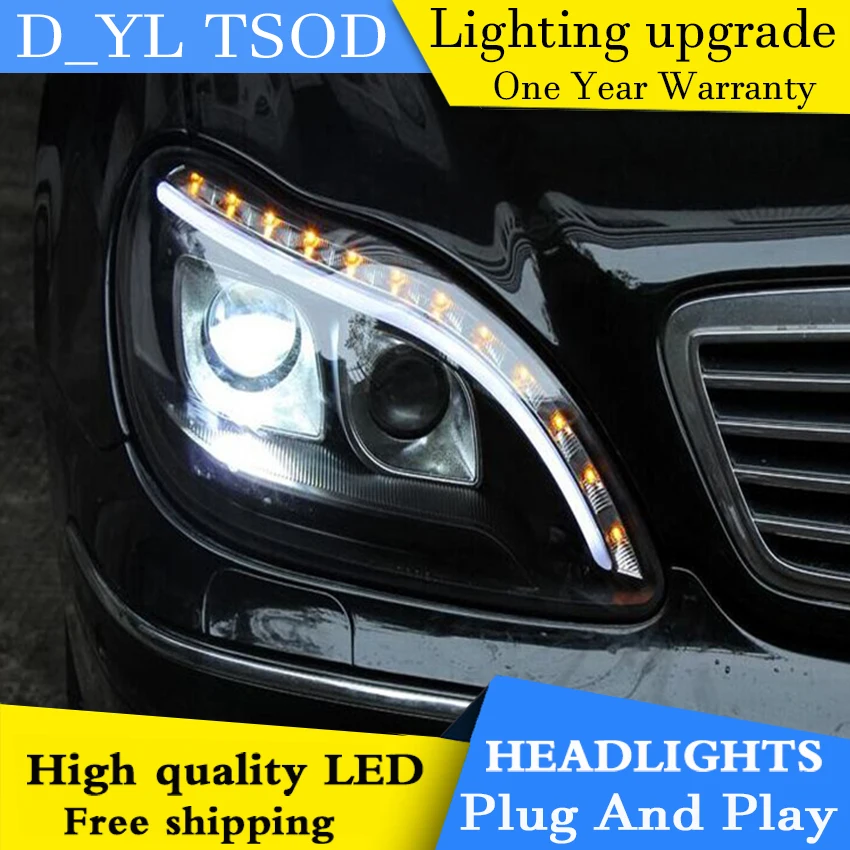 

Car Styling for S280 S320 S500 S600 Headlights 1998-2001 W220 LED Headlight DRL Bi Xenon Lens High Low Beam Parking HID Fog Lamp