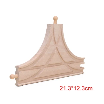 

21cm T Track Wooden Train Track Railway Accessories Educational Toys for Kids Wood Train Track Pieces bloques de construccion
