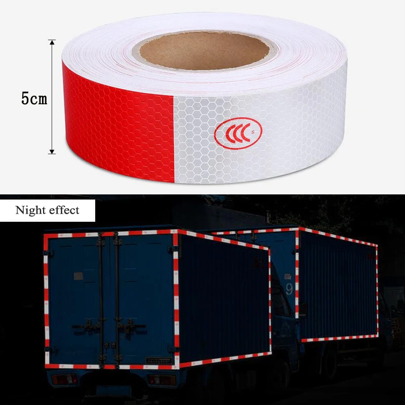 5cmx10m Car Reflective Material Tape Sticker Automobile Motorcycles Safety Warning Tape Reflective Film Car Stickers