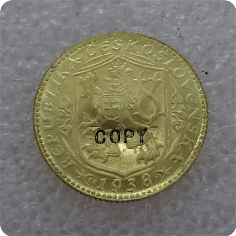 1937,1938, 1939 Ducat чехогорская пугающая копия монет - Цвет: 1938