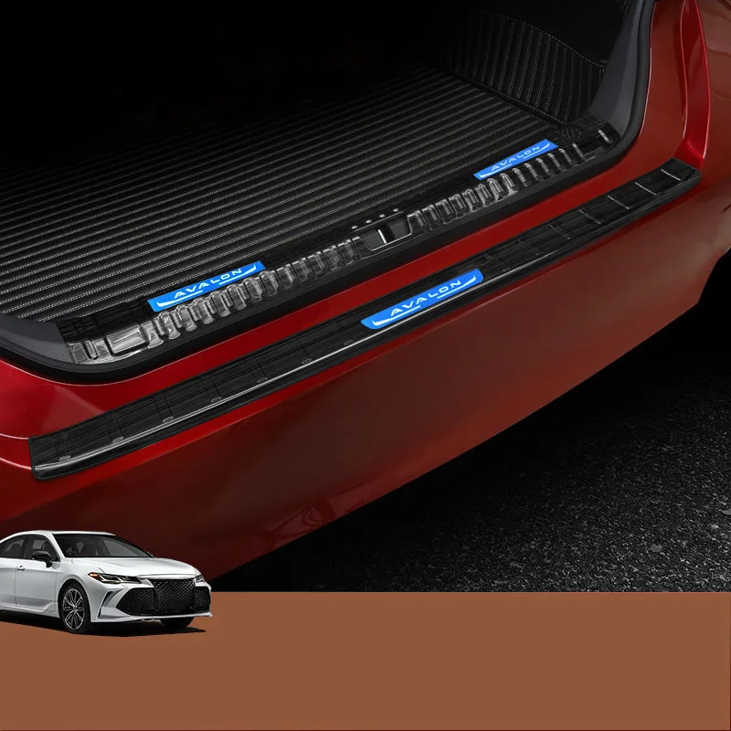 

Rear guard plate special trunk trim strip car modification protection decorative tail box pedal For Toyota AVALON 2019 2020