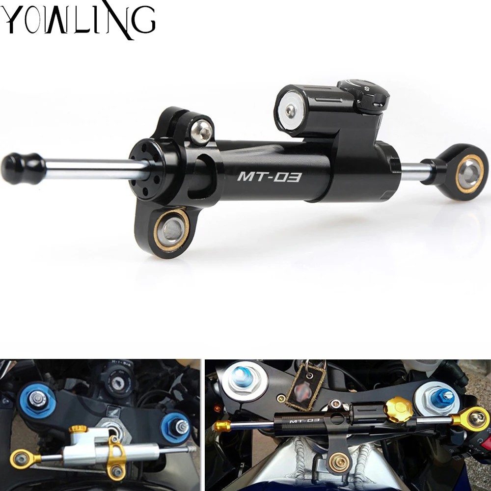 Для YAMAHA MT03 MT 03 2013 2014 2015 2016 мотоцикла CNC демпфер руля StabilizerLinear Обратный контроль
