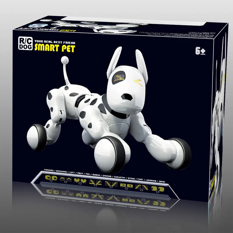 Электронный Робот для собак 2,4G беспроводной умный пульт дистанционного управления интеллектуальный говорящий робот-собака электронные подарки для питомца для детских игрушек