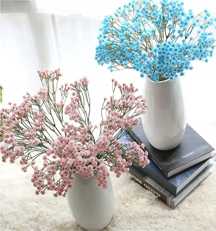 Маленькая свежая Звездная Gypsophila искусственная Цветочная подделка Цветочная композиция для домашнего свадебного украшения Мягкий гель искусственные цветы