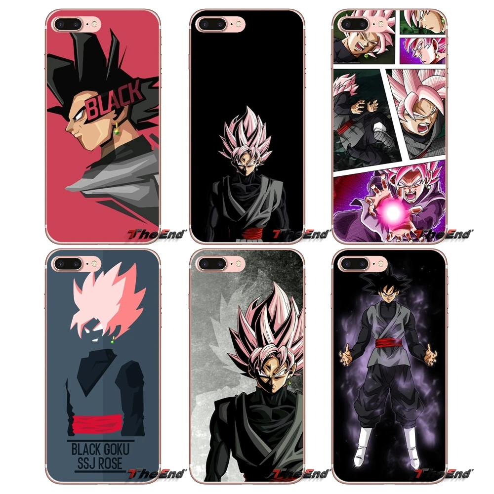 Dragon Ball z super black goku Soft Covers For Samsung Galaxy S2 S3 S4 S5 MINI S6 S7 edge S8 S9 Plus Note 2 3 4 5 8 Coque Fundas | Мобильные