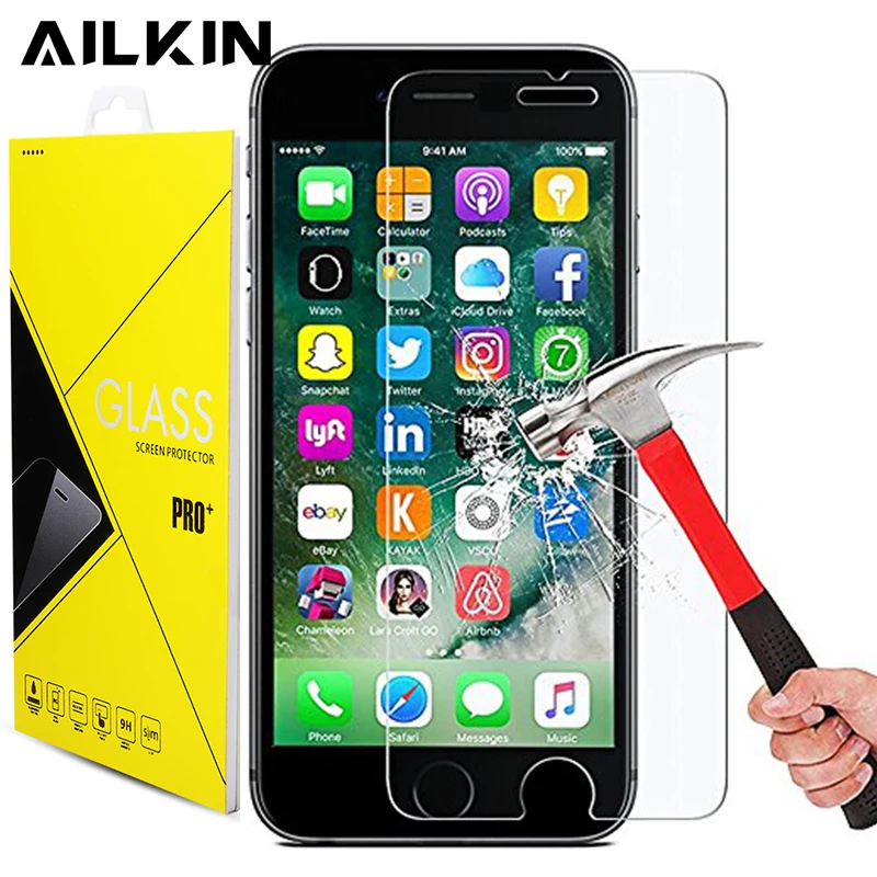 Tempered Glass Membrane For iPhone 7 7 Plus 6 6s Plus Steel Film Tablet
