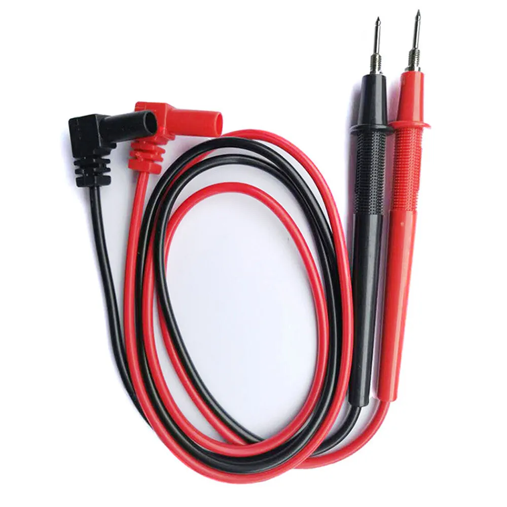 1 пара 1000 В 10A Наконечник иглы зонд для универсального цифрового мультиметра тестовый мультиметр направляющий штифт провод ручка кабель 80 см - Цвет: Red