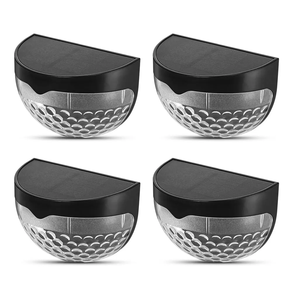 

LightMe JL09 4PCS 6 LEDs Solar Powered Light Sensor Fence Lamp IP65 Waterproof For Outdoors Garden Patio Yard Garage